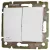 Переключатель двухклавишный Legrand Valena 10A 250V IP44 белый 770098