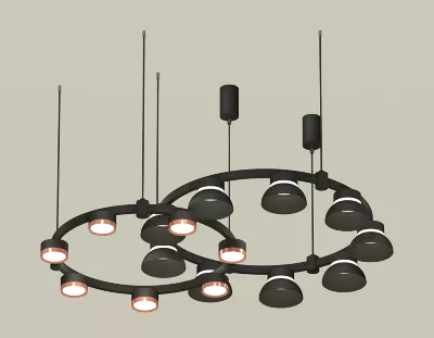 Комплект подвесного светильника Ambrella Light Techno Ring XR92091100 (A9209x2, C9238, C9242, N8141, N8126)