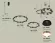 Комплект подвесного светильника Ambrella Light Techno Ring XR92091100 (A9209x2, C9238, C9242, N8141, N8126)