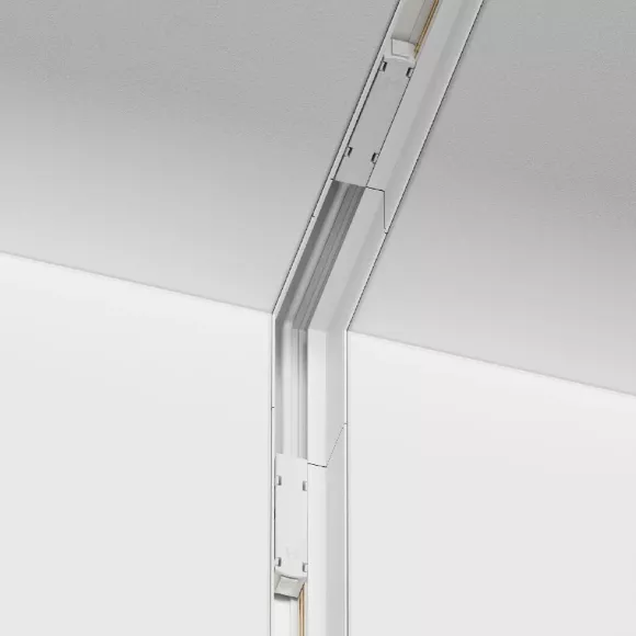 Угловой коннектор Maytoni Technical Magnetic track TRA004ICL-22W, Белый, Алюминий, Хай-тек стиль, механизм регулировки