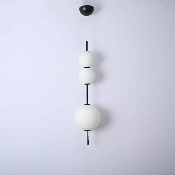 Подвесной светильник ImperiumLoft White beads 275305-22, Черный, Белый, Теплый белый