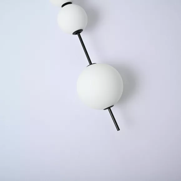 Подвесной светильник ImperiumLoft White beads 275305-22, Черный, Белый, Теплый белый, вид сверху