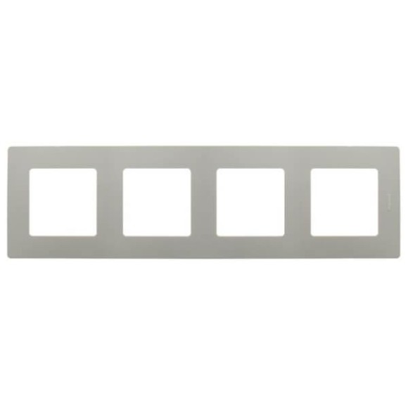 Рамка 4-постовая Legrand Etika светлая галька 672524