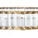 Подвесной светодиодный светильник Divinare Renata 1135/17 SP-195, декоративные элементы крупным планом