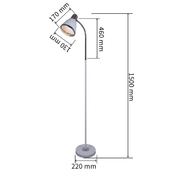 Торшер Reluce 03018-0.6-01 BK