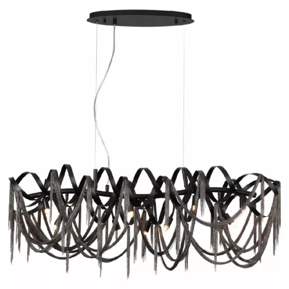 Подвесная люстра Odeon Light Chainy 5067/10, Черный, Металл, Модерн стиль Подвесная люстра Odeon Light Chainy 5067/10, Черный, Металл, Модерн стиль