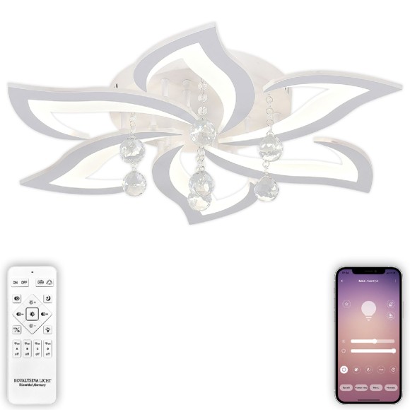 Потолочная светодиодная люстра с пультом управления Natali Kovaltseva Olimp LED LAMPS 81238