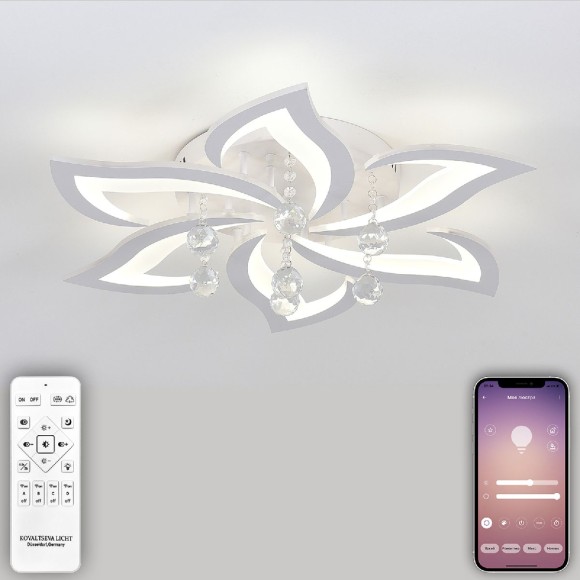 Потолочная светодиодная люстра с пультом управления Natali Kovaltseva Olimp LED LAMPS 81238