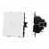 Выключатель 2 кл подсветка софт-тач белый кварц Arlight SWT-MK02-SFPL-L-WH (250V, 10A) 054239(1)