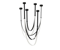 Подвесная светодиодная люстра Kink Light Лирд 07689A-150+180+210,19