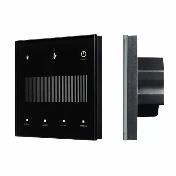 Сенсорная панель Arlight SMART-DALI-301-11-1G-4SC-DIM-IN Black (BUS/24V, Touch, 2.4G) 046547 Сенсорная панель Arlight SMART-DALI-301-11-1G-4SC-DIM-IN Black (BUS/24V, Touch, 2.4G) 046547
