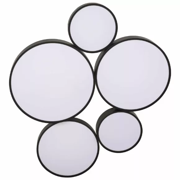 Потолочный светильник Loft IT Drum 10218 Black, Черный, Нейтральный белый, Металл, вид сверху Потолочный светильник Loft IT Drum 10218 Black, Черный, Нейтральный белый, Металл, вид сверху