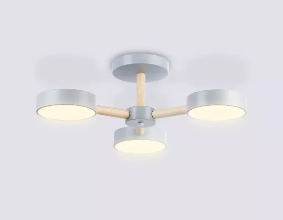 Люстра на штанге Ambrella Light Comfort LineTech FL4822, Серый, От теплого до холодного, Металл