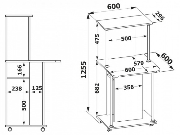 Стол компьютерный КСТ-12 SK_KST12Ds5