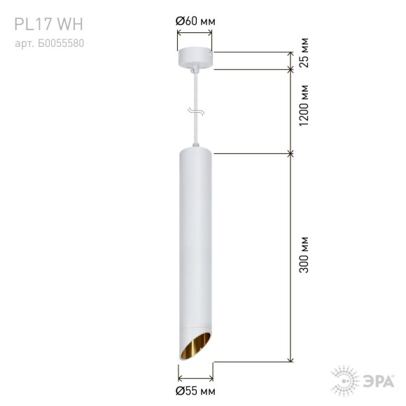 Подвесной светильник Эра PL 17 WH Б0055580