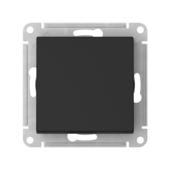 Переключатель перекрестный 1-клавишный, сх.7, 10АХ, мех., быстрозажим. клем. Systeme Electric AtlasDesign Карбон ATN001071S