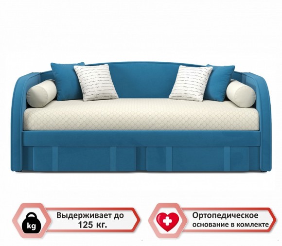 Кровать односпальная Elda 2000x900 c матрасом АСТРА NMB_TE-00003905