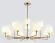 Люстра на штанге Ambrella Light High Light Heigh Light LH53019, Латунь, Белый, Металл