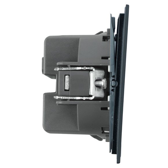 Переключатель перекрестный 1-клавишный (механизм) Stekker Мия 250В 10А RSW10-3110-05 черный бархат 50571