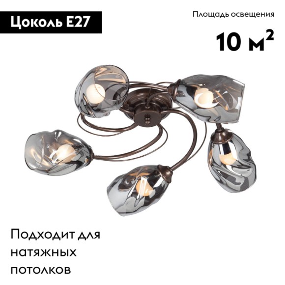 Потолочная люстра Vitaluce V4937-7/5PL