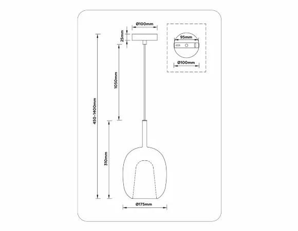 Подвесной светильник Ambrella Light High Light Modern LH11121, Современный, Прозрачный