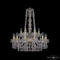 Подвесная люстра Bohemia Ivele Crystal 1409/12+6/240/h-77 G