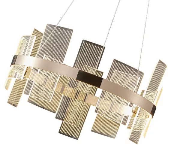 Подвесная люстра Kink Light Эстела 08033-60,33, Золото, Прозрачный, Теплый белый Подвесная люстра Kink Light Эстела 08033-60,33, Золото, Прозрачный, Теплый белый