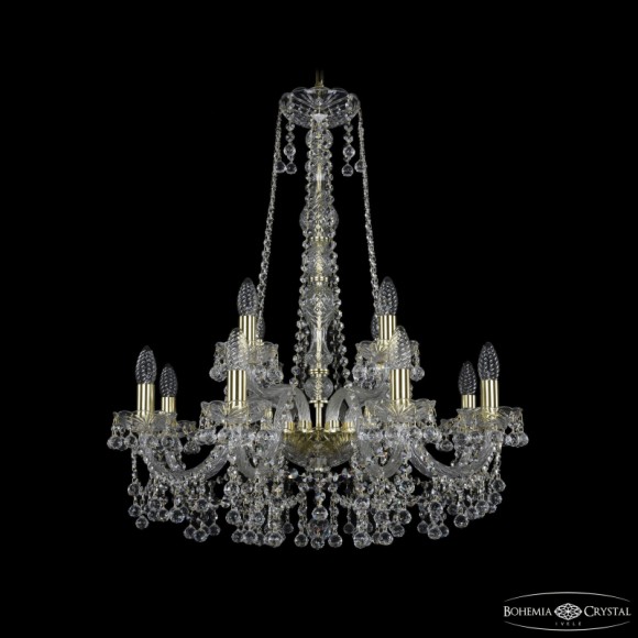 Подвесная люстра Bohemia Ivele Crystal 1409/8+4/240/h-77 G