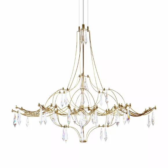 Подвесная люстра Loft IT Mira 10588/800 Gold Asfour, Золото, Прозрачный, Теплый белый Подвесная люстра Loft IT Mira 10588/800 Gold Asfour, Золото, Прозрачный, Теплый белый