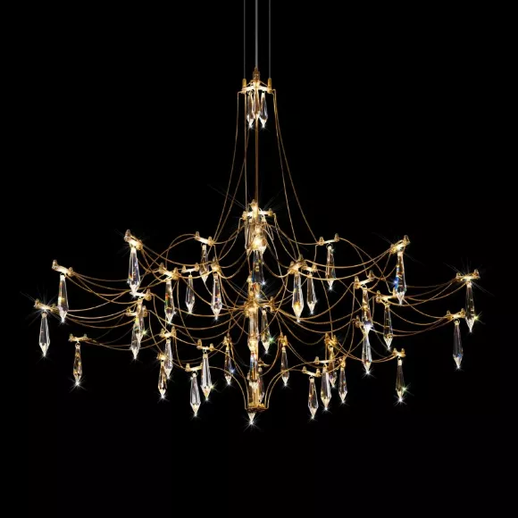 Подвесная люстра Loft IT Mira 10588/800 Gold Asfour, 3000, Теплый белый Подвесная люстра Loft IT Mira 10588/800 Gold Asfour, 3000, Теплый белый