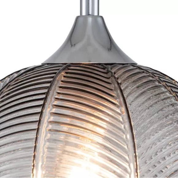 Подвесной светильник Escada Pion 10194/1S Smoke, Хром, Дымчатый, Металл, крупный план Подвесной светильник Escada Pion 10194/1S Smoke, Хром, Дымчатый, Металл, крупный план