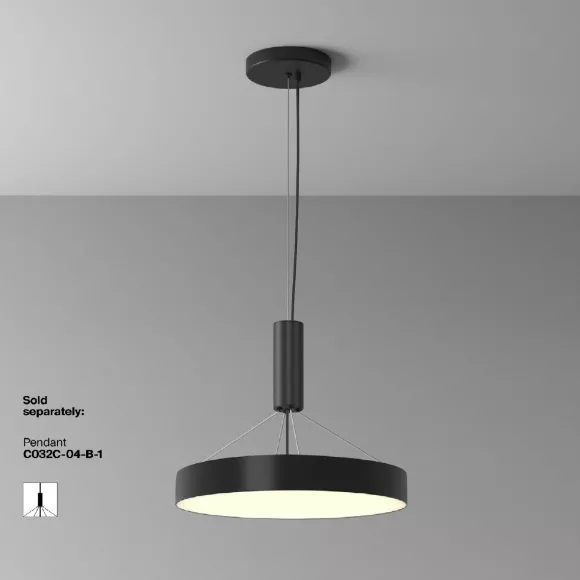 Потолочный светильник Maytoni Zon C032CL-45W3K-RD-B, 3000, Теплый белый Потолочный светильник Maytoni Zon C032CL-45W3K-RD-B, 3000, Теплый белый