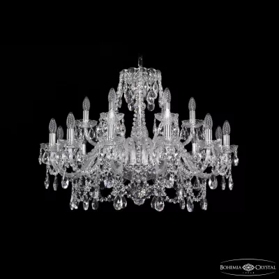 Подвесная люстра Bohemia Ivele Crystal 1411/12+6/300 Ni