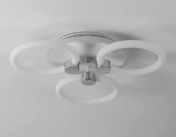 Потолочная люстра Ambrella Light Acrylica Original FA3838, Белый, RGB, Металл, вид снизу Потолочная люстра Ambrella Light Acrylica Original FA3838, Белый, RGB, Металл, вид снизу