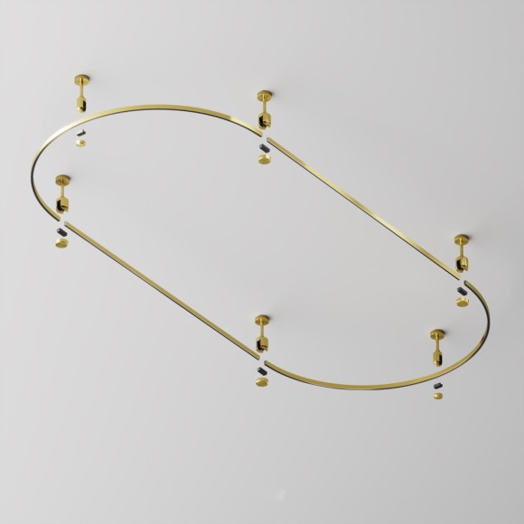 Шинопровод магнитный полукруг Maytoni Flarity TRX154-SR-D800-BS