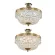 Потолочный светильник Bohemia Ivele Crystal 19011/35IV/LED-DIM G, Золото, Прозрачный, От теплого до холодного, декоративные элементы крупным планом