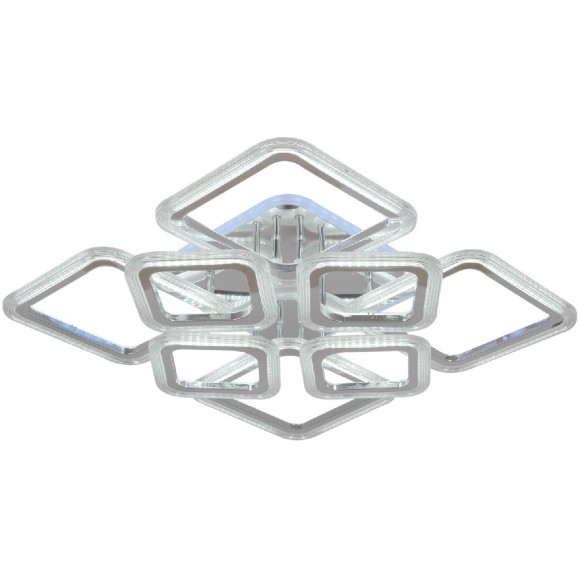 Потолочная светодиодная люстра с пультом управления Reluce 09826-3.3-4+4C CR (RGB)