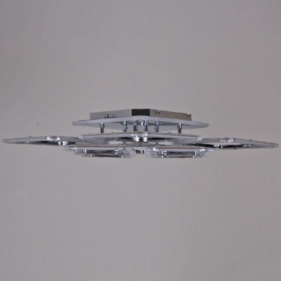 Потолочная светодиодная люстра с пультом управления Reluce 09826-3.3-4+4C CR (RGB)