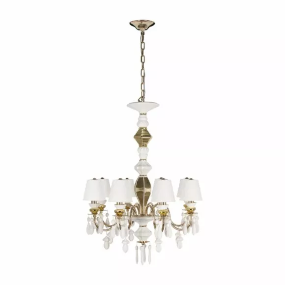 Подвесная люстра Loft IT Grace 10203/8 White, декоративные элементы крупным планом Подвесная люстра Loft IT Grace 10203/8 White, декоративные элементы крупным планом