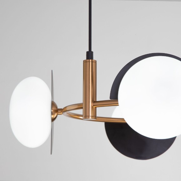 Подвесная люстра Eurosvet Moity 70150/4 черный/латунь a064822