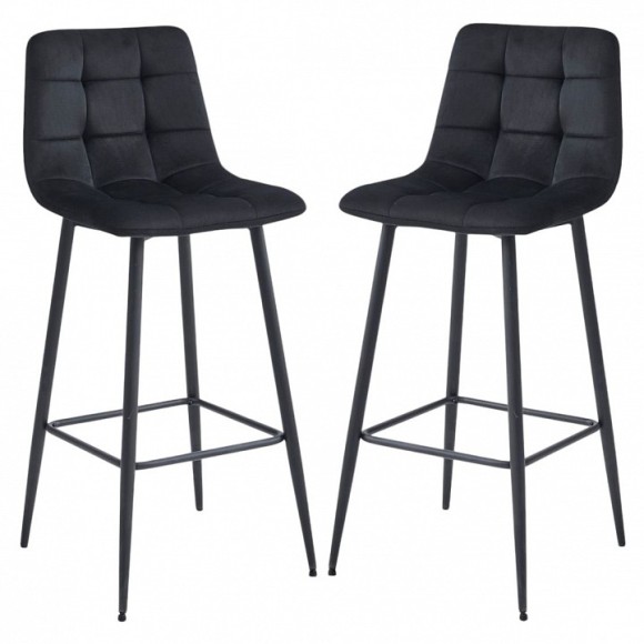 Стул барный Fusion (комплект 2 шт) черный HSBI_BC101_black_2