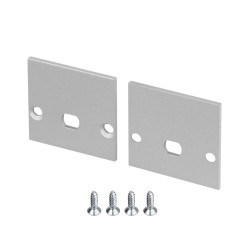 Заглушка Arlight LINE-2525 с отверстием (Алюминий) 061049