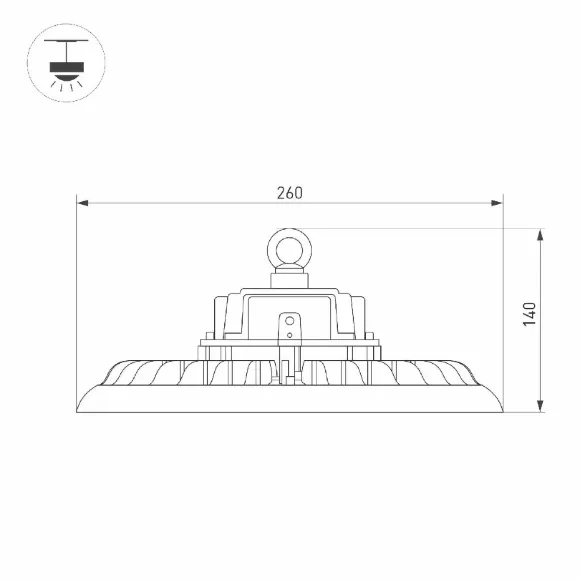 Подвесной светильник Arlight SP-ARIVA-MOTION-R260-100W White5000 (BK, 60 deg, 230V) 052867 Подвесной светильник Arlight SP-ARIVA-MOTION-R260-100W White5000 (BK, 60 deg, 230V) 052867