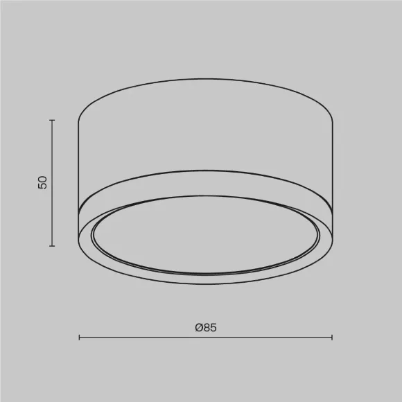 Потолочный светильник Maytoni Technical Hoop C086CL-GX53-SRD-BG Потолочный светильник Maytoni Technical Hoop C086CL-GX53-SRD-BG