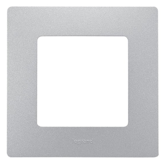 Рамка 1-постовая Legrand Etika алюминий 672551