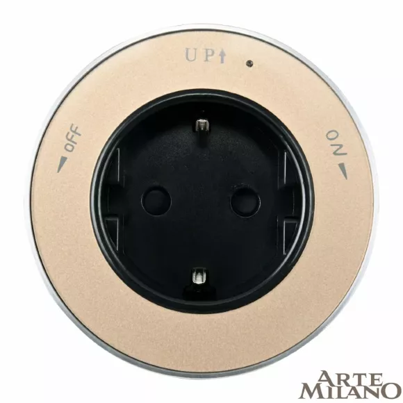 Трековая розетка Arte Milano Am-track-sockets 380011TS/ES Gold Трековая розетка Arte Milano Am-track-sockets 380011TS/ES Gold