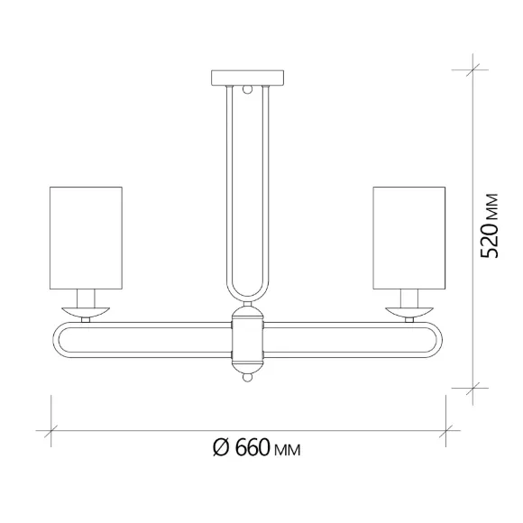Люстра на штанге Escada Eclipse 10166/5PL Chrome, Модерн, Белый Люстра на штанге Escada Eclipse 10166/5PL Chrome, Модерн, Белый