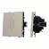 Выключатель 2 кл подсветка софт-тач кашемир Arlight SWT-MK02-SFPL-L-CA (250V, 10A) 059417(1)