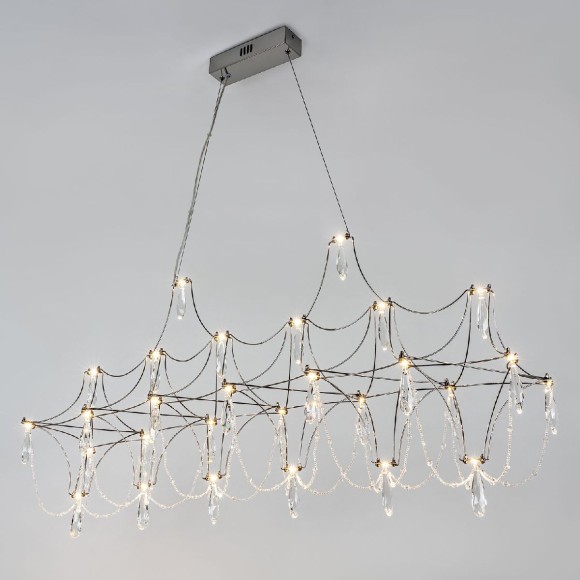 Подвесная люстра с пультом управления Modelux ML.5603.1200P СН