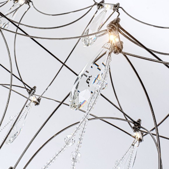 Подвесная люстра с пультом управления Modelux ML.5603.1200P СН